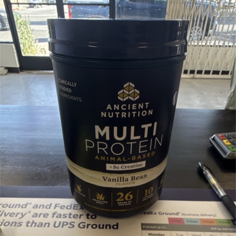 Ancient Nutrition Multi Protein Vanilla Bean 26g Protein 5g Creatine