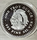 999 Fine Silver One Troy Ounce Azteca Mayan Calendar Round Coin