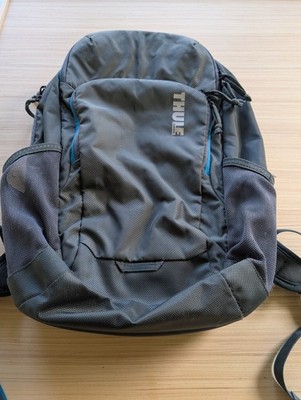 Thule Sweden Gray MultiPocket Laptop Backpack Travel Softshell Adjustable Straps