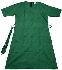 Nurse Dress Womens (M) Hunter Green Short Sleeves Zipper Back Medical NWOT