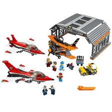 60103 LEGO CITY: Airport Air Show COMPLETO con Minifigure e adesivi Applicati