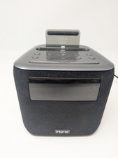 IHOME iPL24 Alarm Clock Radio Lightning Dock iPhone iPod Speaker Tested Works
