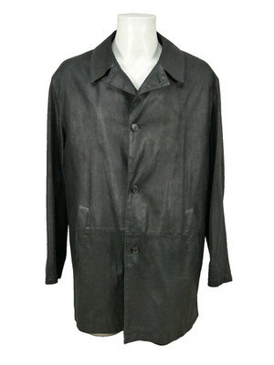 Manufacture Seraphin France Herren Leder Jacke Gr 54 Schwarz Neuwertig (S 8660 )