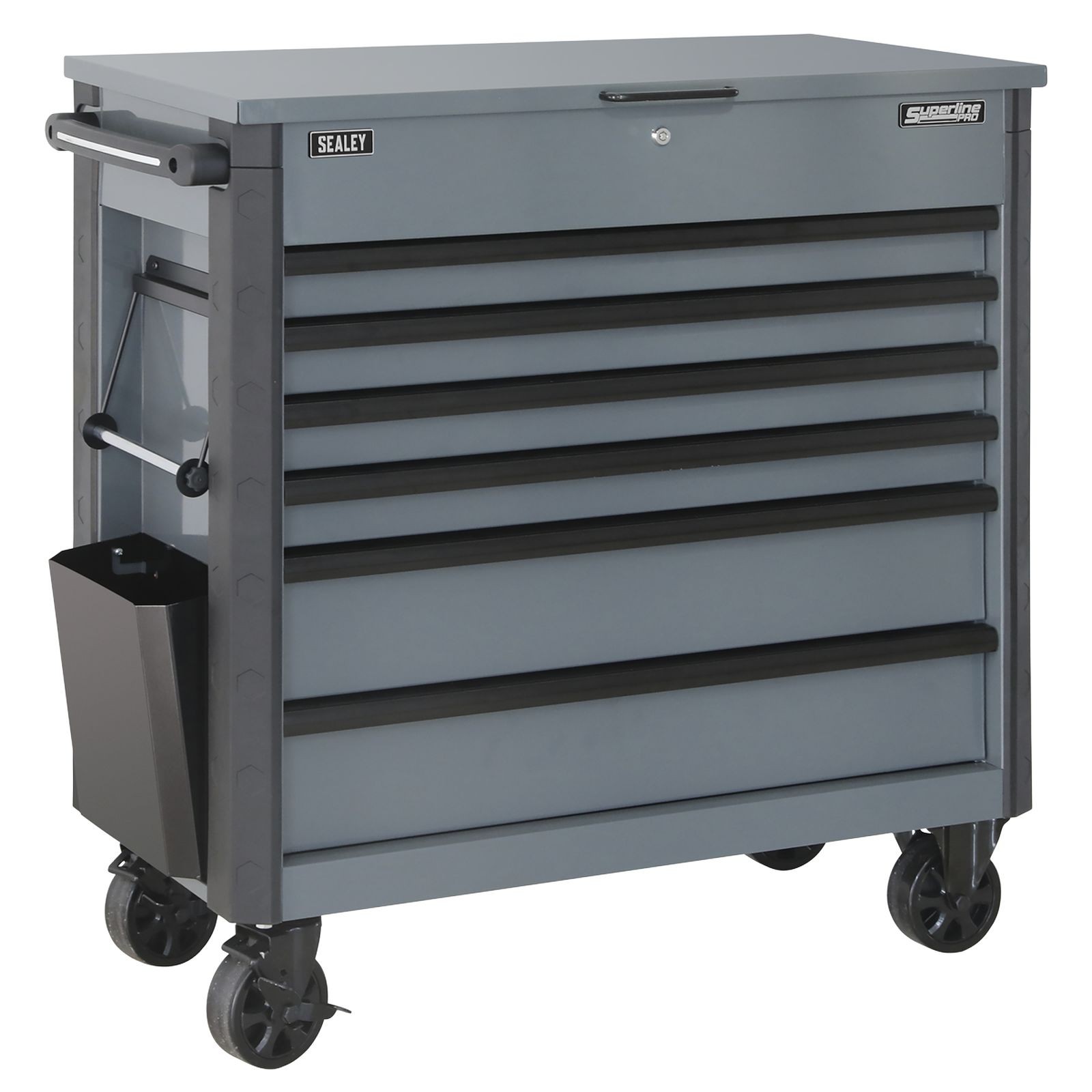 Sealey Tool Trolley 6 Drawer with Ball Bearing Slides - Grey - AP366G