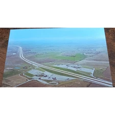 Postcard Youngstown Ohio Aerial View Of Ohio Turnpike Twin Highway