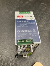 MEAN WELL TDR-240-24 DIN RAIL POWER SUPPLY 24V 10A 240W 3-PHASE USED