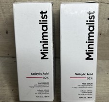 Minimalist Salicylic Acid 2 Serum 30mL Acne Blackhead Exfoliant 3/26 Lot of 2