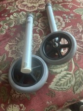 Drive Folding Walker Replacement Legs Wheels, Universal type, adjustments holes.