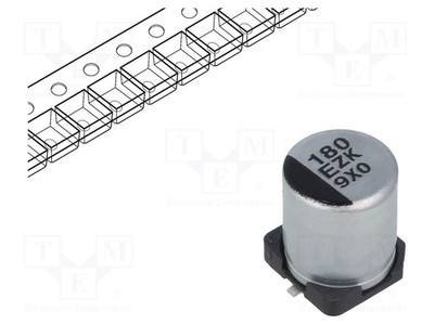ESR: 30mΩ SMD ZKU 25VDC Kondensator: Hybridausführung 180uF