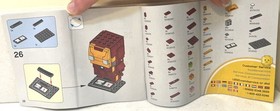 Lego Brick Headz Marvel IRON MAN 6 Building Toy 41590 BrickHeadz Box Manual 