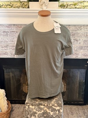 Jean Pascale Men s Large Olive Green Cotton Crewneck T Shirt Better Cotton New