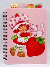 2023 Strawberry Shotcake 4-Tab Notepad Journal 6.5" x 8.5" NEW WildBrain