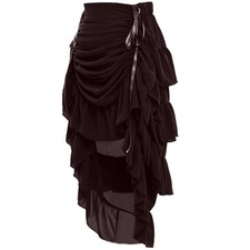 GRACEART Women's Victorian Steampunk Skirt Pirate Costume Burlesque Large
