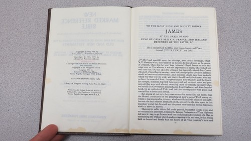 New Marked Reference Bible KJV  Zondervan 1980 - Chain of Reference Bible Study - Foto 7 di 14