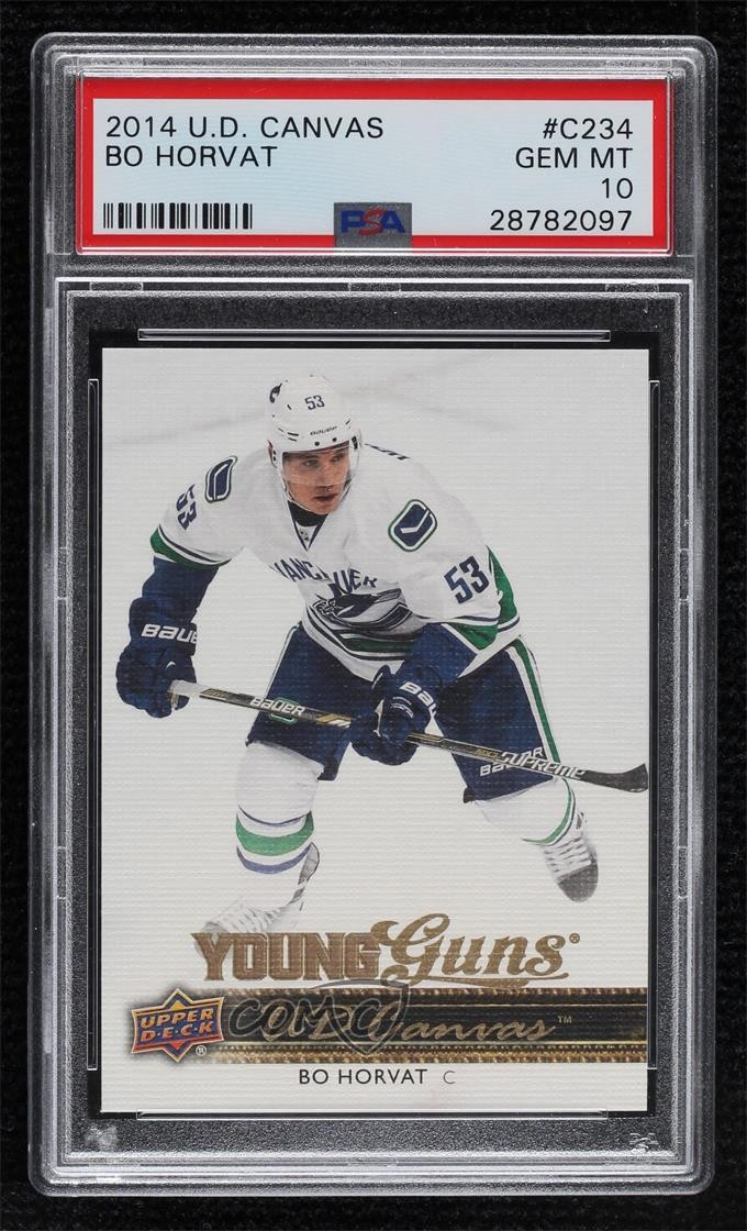 2014 Upper Deck UD Canvas Young Guns Bo Horvat #C234 PSA 10 GEM MT Rookie RC 8hf