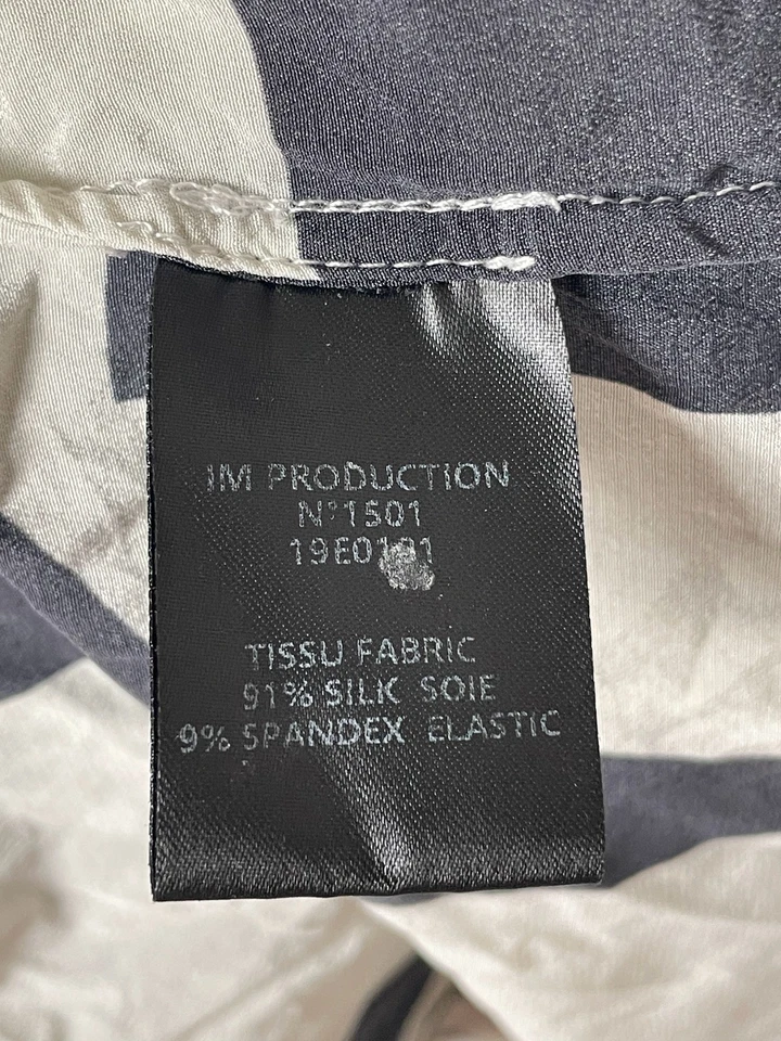 ISABEL MARANT Chemise d'été à motif géométrique noir et blanc, taille unique - Photo 3/4