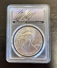 2023-W American Silver Eagle PCGS MS70 First Strike David Hall Signed Label 1 oz