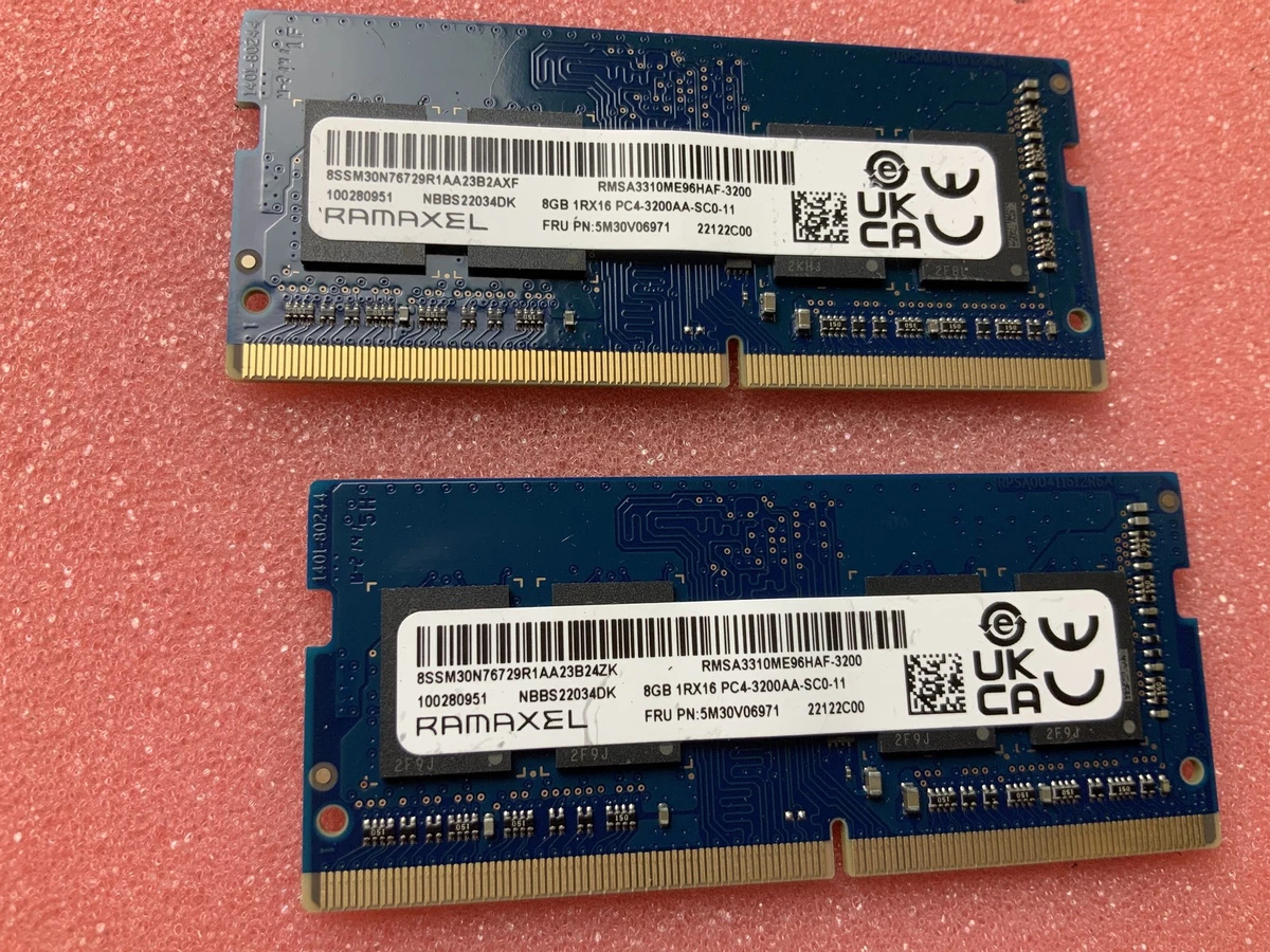 RAMAXEL DDR4 16GB 3200MHz 2枚セット ノート用 LENOVO RAMAXEL 16GB DDR4 3200 Laptop SODIMM RAM 2Rx8 PC4-25600
