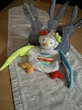 💕  Schmusetuch Kuscheltuch Baby Club C&A Eule Uhu grau bunt