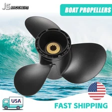 Aluminum Propeller 9 1/4x9 For Suzuki Outboard Engine 8-20hp 10 Spline Tooth RH