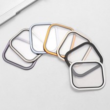 Frame Metal Tempered Glass Case Film Screen Protector For Apple Watch Ultra 49mm