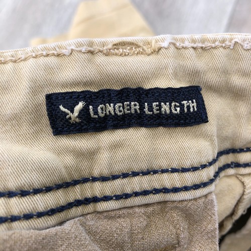 American Eagle längere Länge Cargoshorts Herren 36 x 11" khaki extrem flexibel - Bild 4 von 12