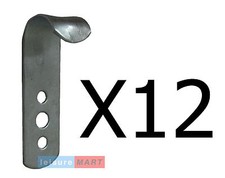 12 X Metal Trailer Cover Tie Down Hooks