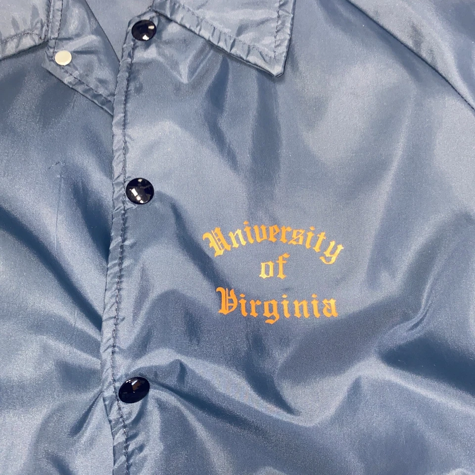 Vintage Champion University Virginia Coach Jacket by Champion Made in USA Size L - Изображение 2 из 4