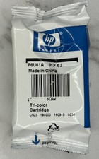 Genuine HP 63 Tri-Color Ink Cartridge F6U61A OEM Brand New Factory Sealed