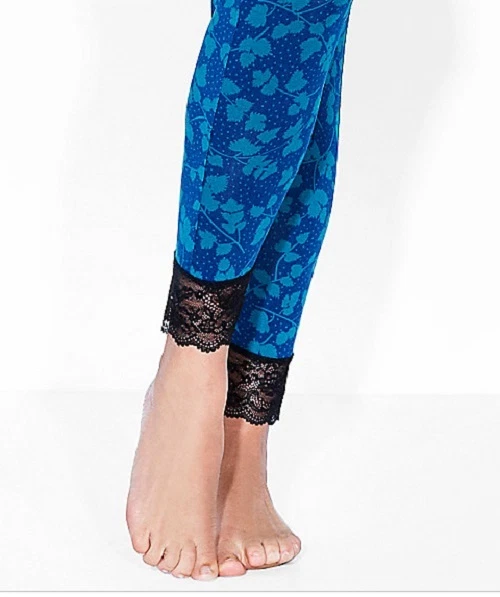 Lane Bryant Cacique Sophie Theallet Plus 4x 26/28 Lace Trim Legging Pants NWT Foto 2 de 4