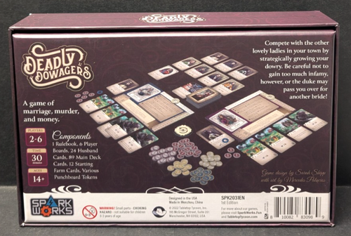 Deadly Dowagers Board Game 1st Edition Victorian Wealth & Intrigue Complete EX - Picture 2 of 3