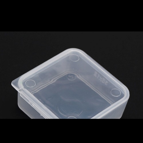 5X Small Transparent Plastic Storage Box Square Multipurpose display bR1 - Picture 12 of 12