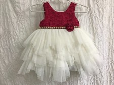 American Princess Size 9 Months 100 Percent Polyester Red Tulle Dress Set w/tags