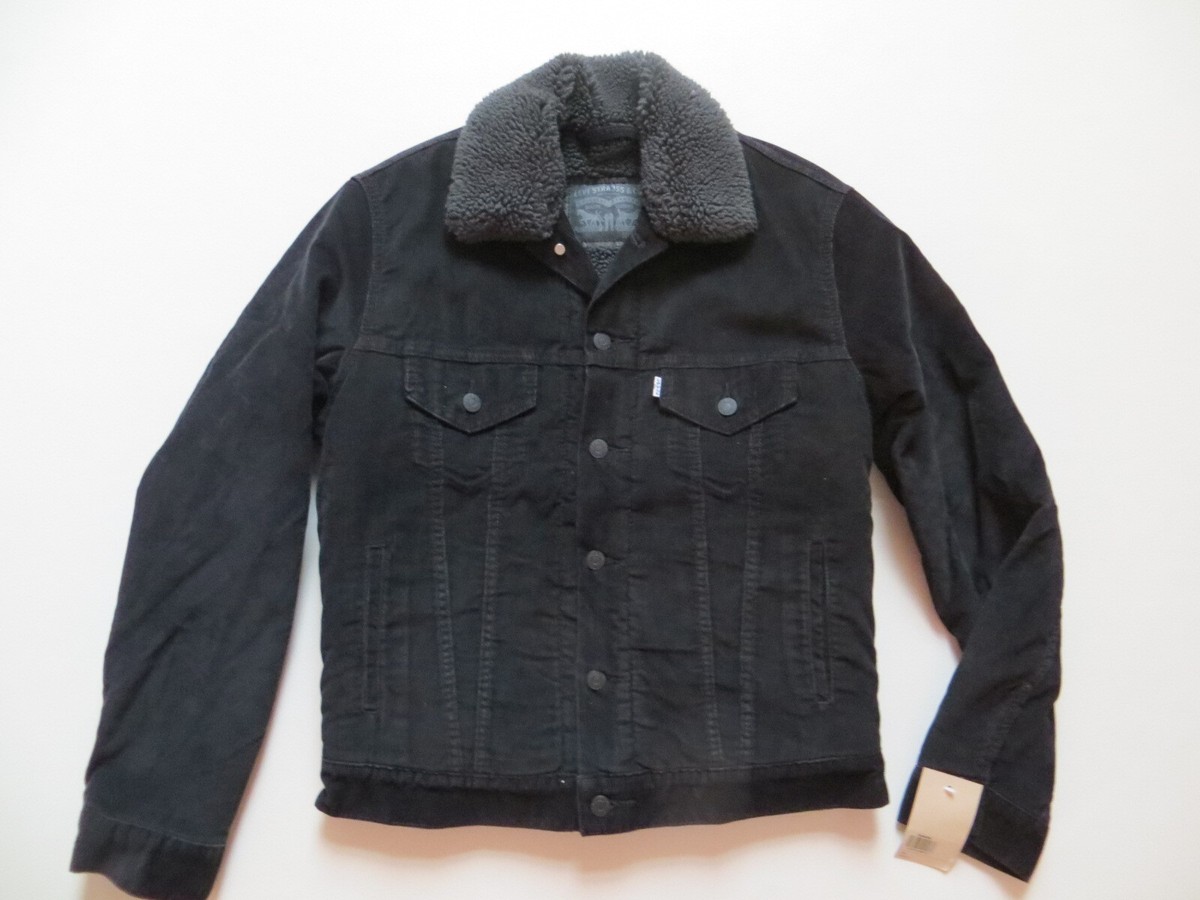 Teddy Jacke Levis Levis Sherpa Jacket Levis Felljacke Schwarz