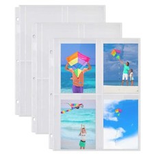 Photo Album Page Refill - 3.5x5 100 Pack for 800 Pictures 3-Ring Binder Photo...