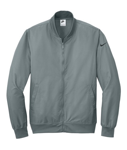 MEN'S NIKE, LIGHTWEIGHT, FULL ZIP BOMBER JACKET, SNAP POCKETS, SWOOSH, XS-4XL - Picture 4 of 7
