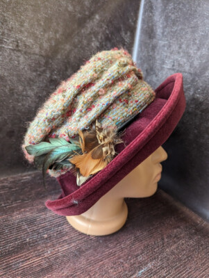 Beautiful Vintage wool hat ? Vintage Wool Hatter Magic Hat Gentlemen Jazz Caps Stage  main image 2