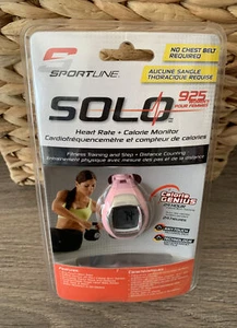 Sportline Solo 925 Fréquence cardiaque + Moniteur de calories imperméable rose Nouveau