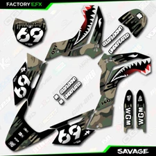 Woodland Savage Graphics Kit fits Kawasaki 08-18 KLX140 KLX 140 Decals
