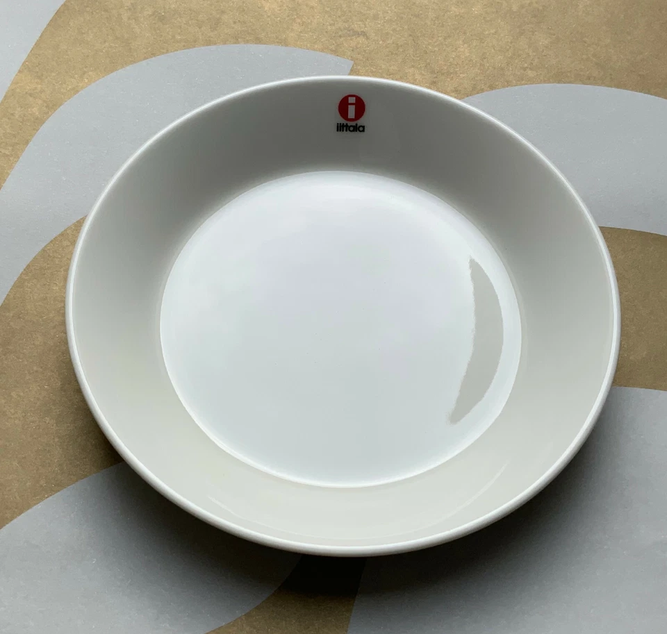 Assiette soucoupe blanche Iittala Teema porcelaine 15 cm - 5,9 pouces NEUF - Photo 2/4