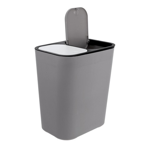 Dry and Wet Separation Trash Can Office Bathroom Garbage with Lid