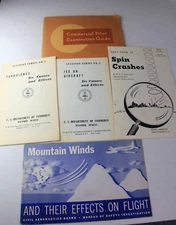 1959 Commercial Air Pilot Exam Guide & World Aeronautical Chart Wichita Mountain