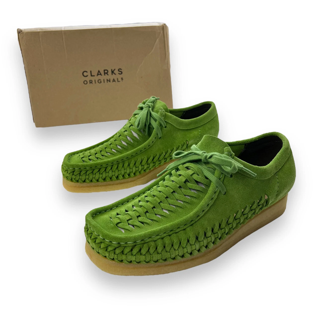 Clarks x Supreme Green Wallabees