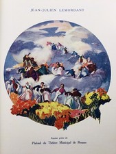 Opéra de Rennes 1914 Lemordant Bretagne Delacroix Jaulmes Évian John Slaon USA
