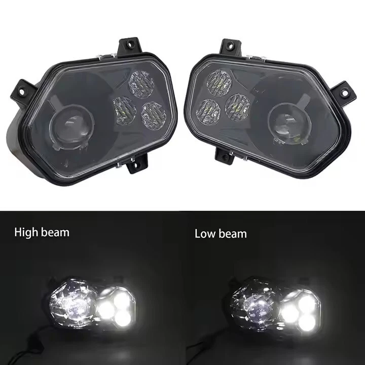 LED Headlights for Polaris RZR 570 800 900/RZR 4 800 2011-2014/Ranger 2012-2013 - Image 2 of 4
