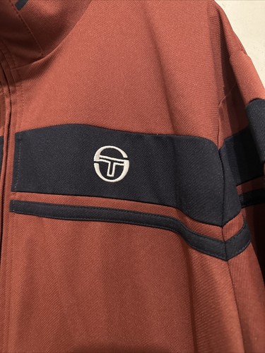 Port / Navy Sergio Tacchini Damarindo Track Top Jacket Zip 3XL NWOT Red - Picture 4 of 8