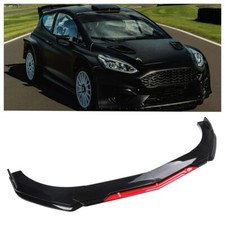 For Ford Fiesta MK5 6 Mk7 MK7.5 Front Bumper Lip Body Kit Spoiler Black+ Red UK