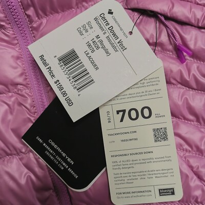 Obermeyer Cerre Down Vest 700 Fill Women's Size Medium $159 | eBay