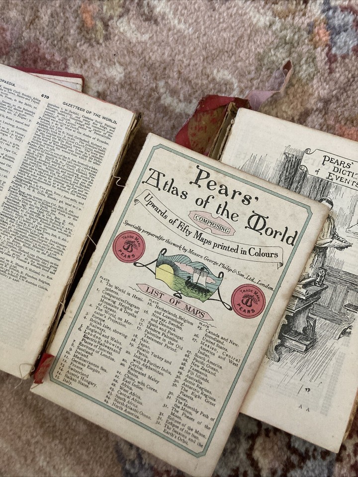 Pears Antique Book Shilling Cyclopedia Soap makers Star Chart Calendar