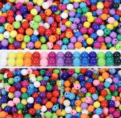 Acrylperlen Rund 12mm opak Schmuckperlen Acryl Perlen DIY Schmuck FARBAUSWAHL
